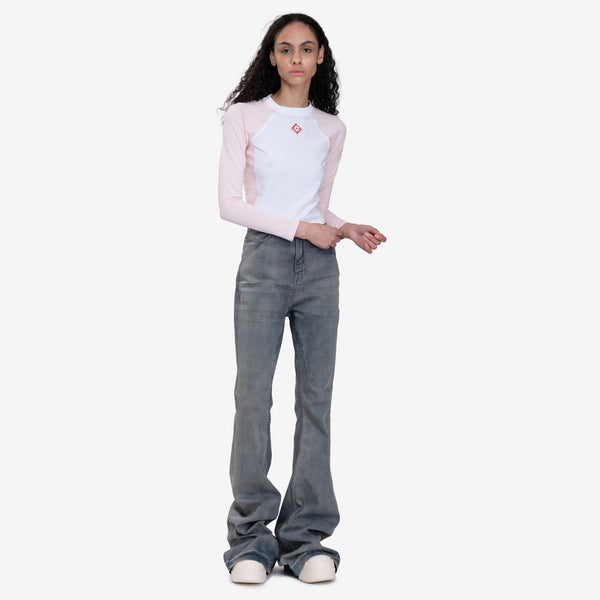 Womens Casablanca Paris Raglan LS Top in Pink