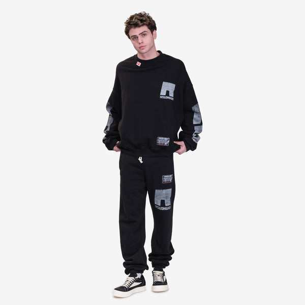 RRR123 Rivington Roi Rebis Mens Heritage Sweatshirt in Black