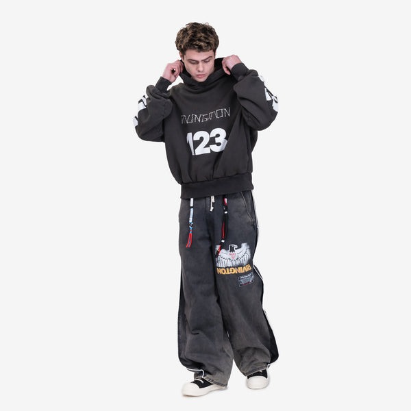 Mens RRR123 Rivington Roi Rebis - USO 123 CVA Hoody in Black