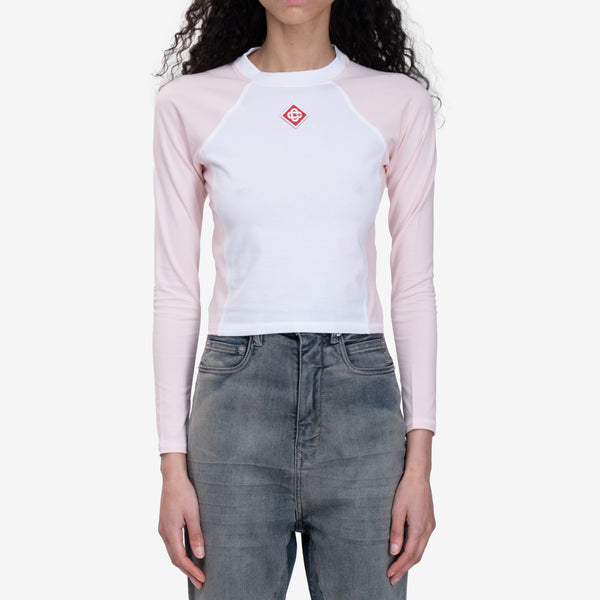 Womens Casablanca Paris Raglan LS Top in Pink