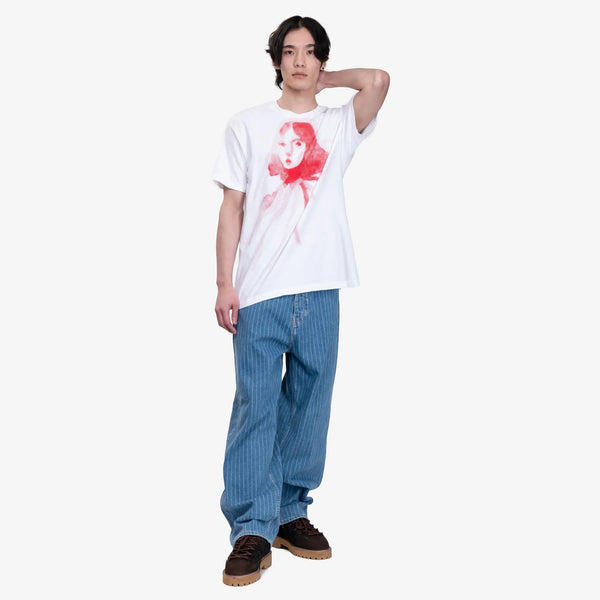 Kidsuper Mens Halftone Girl Face T-Shirt in White