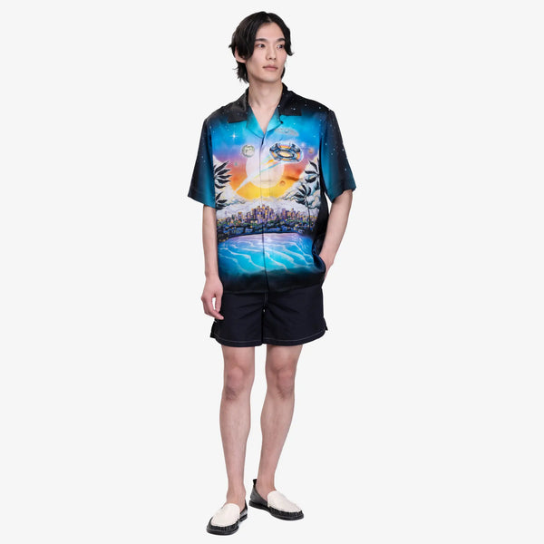Casablanca Paris Mens La Premonition Cuban SS Shirt in Multi