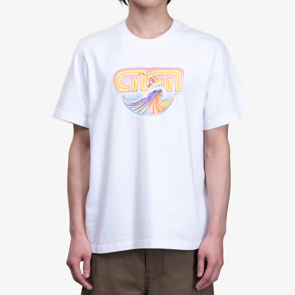 Casablanca Paris Mens Casa Surf T-Shirt in White
