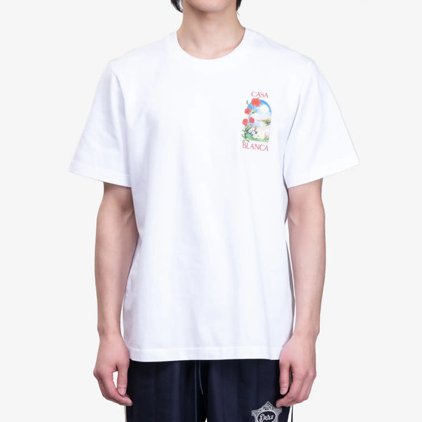 Casablanca Paris Mens LA Days T-Shirt in White
