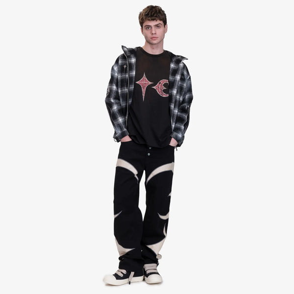 Arab Sword Flannel Zip Jacket